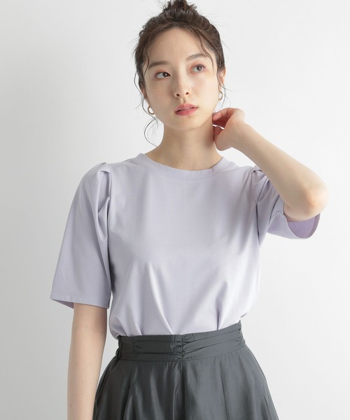 Andemiu(アンデミュウ)の「パワショルカットソー276684(Tシャツ/カットソー・レディース・ブラック/イエロー/ブルー/アイボリー/パープル・FREE)」の10枚目の写真