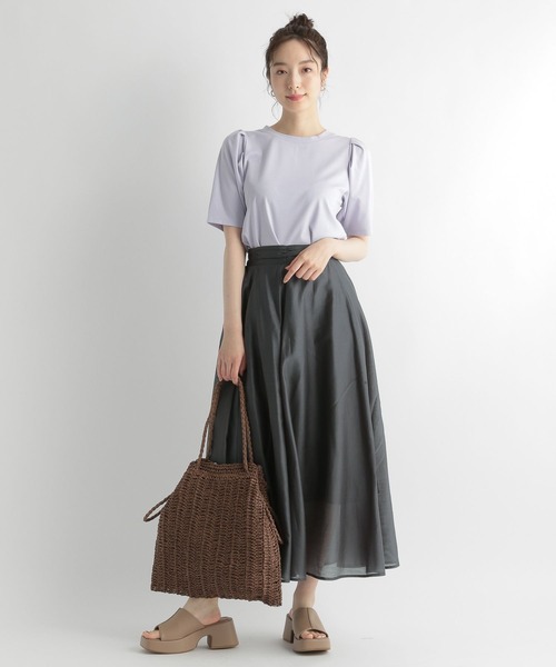 Andemiu(アンデミュウ)の「パワショルカットソー276684(Tシャツ/カットソー・レディース・ブラック/イエロー/ブルー/アイボリー/パープル・FREE)」の9枚目の写真