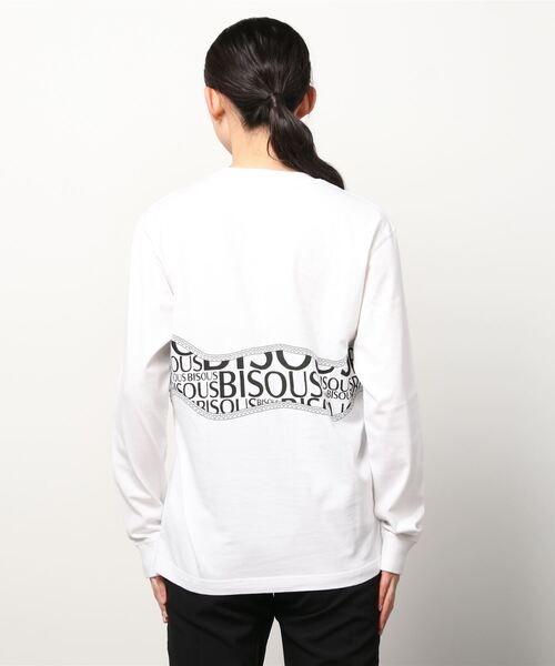 grapevine by k3（グレープバインバイケースリー）の「WAVE LONGSLEEVES T-SHIRTS（Tシャツ/カットソー・レディース・ホワイト・S/M/L）」の2枚目の写真