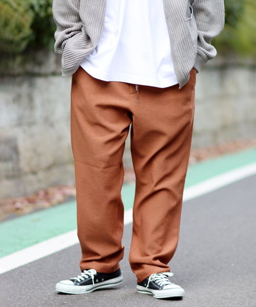 JOURNAL STANDARD(ジャーナルスタンダード)の「【RIRANCHA/リランチェ】1タック イージーパンツ(スラックス・メンズ・チャコールグレー/ブラック/ベージュ/ネイビー/アイボリー/ラスタ・SMALL/MEDIUM/LARGE)」の6枚目の写真