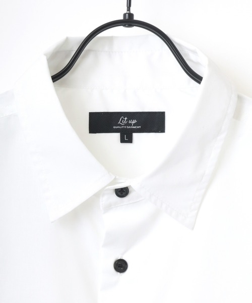 Lazar（ラザル）の「別注 Oversize Broad Patch Shirt/オーバーサイズ ブロード ワッペン刺繍 ムジ ストライプ レギュラーカラーシャツ（シャツ/ブラウス・メンズ・ホワイト/ベージュ/ブルー/ホワイト系その他/ブルー系その他/ブルー系その他2/ブルー系その他3・M/L）」の22枚目の写真