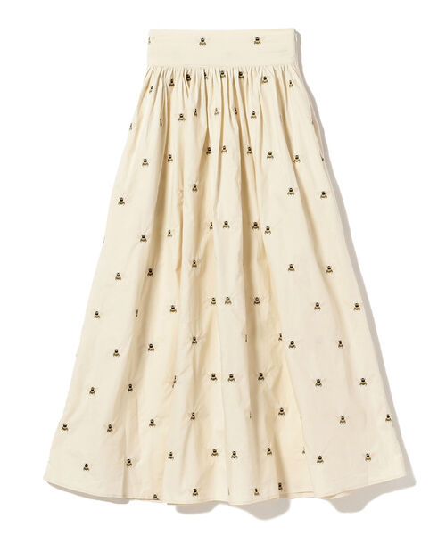Ray BEAMS(レイビームス)の「sister jane / Humble Bee Embroidery Skirt(スカート・レディース・ベージュ・SMALL)」の2枚目の写真