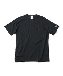 【CHAMPION/チャンピオン】ブランドベストセラーアイテム 定番の無地 ワンポイントブランドロゴ入り スタンダードシルエット ユニセックスサイジング ベーシック半袖Tシャツ カットソー