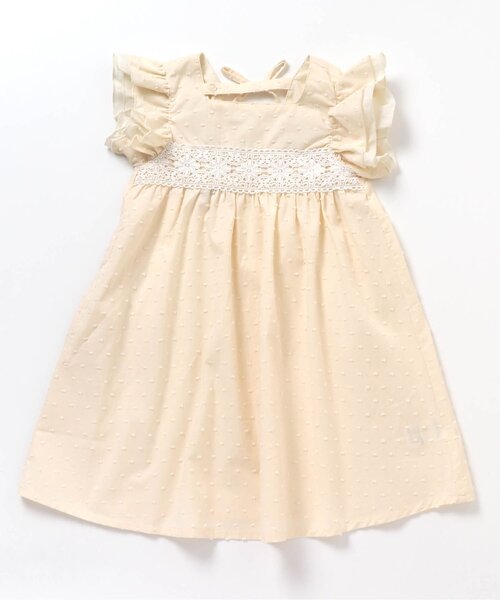 apres les cours（アプレレクール）の「バックリボンワンピース（ワンピース・キッズ・ラベンダー/キナリ/グリーン・90/80/100/130/120/140/110）」の5枚目の写真