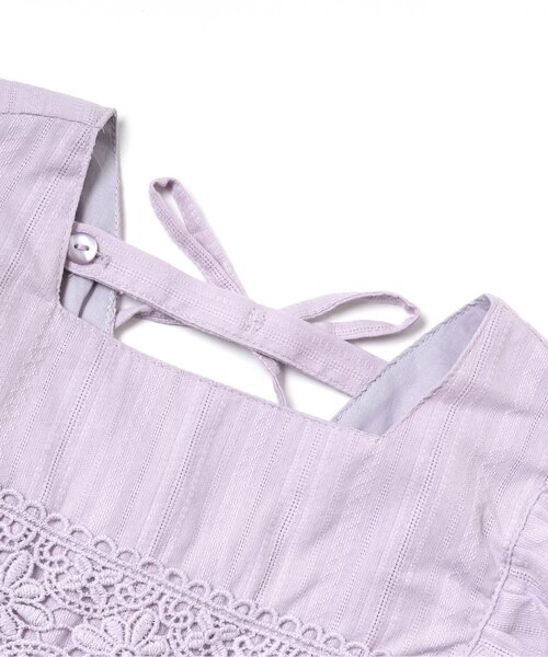 apres les cours（アプレレクール）の「バックリボンワンピース（ワンピース・キッズ・ラベンダー/キナリ/グリーン・90/80/100/130/120/140/110）」の7枚目の写真
