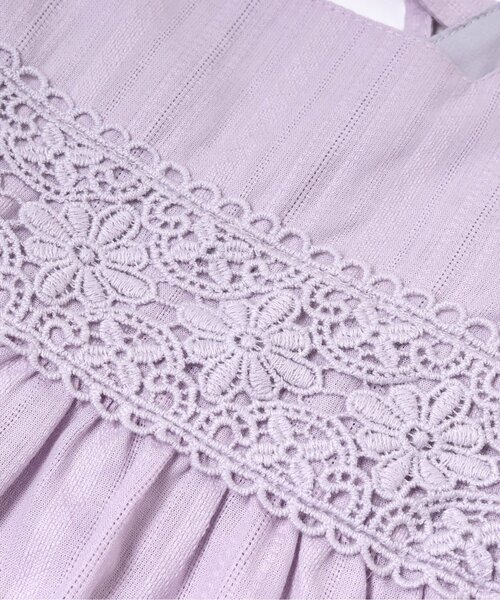 apres les cours（アプレレクール）の「バックリボンワンピース（ワンピース・キッズ・ラベンダー/キナリ/グリーン・90/80/100/130/120/140/110）」の11枚目の写真