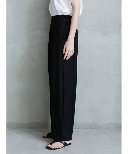 enchainement（アンシェヌマン）の「Cotton Wide Pants（その他パンツ・レディース・ブラック/ダークブラウン・フリー）」の11枚目の写真