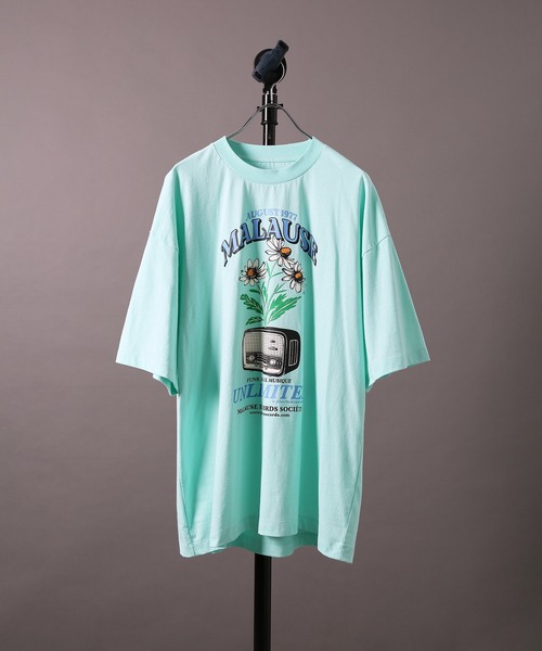 re_k by JUNRED（レクバイジュンレッド）の「【 re_k by JUNRED 】マローズレコードレトロデイジー半袖Tシャツ（Tシャツ/カットソー・メンズ・パープル/ホワイト/ミント・S/L/M）」の17枚目の写真