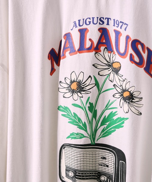 re_k by JUNRED（レクバイジュンレッド）の「【 re_k by JUNRED 】マローズレコードレトロデイジー半袖Tシャツ（Tシャツ/カットソー・メンズ・パープル/ホワイト/ミント・S/L/M）」の6枚目の写真