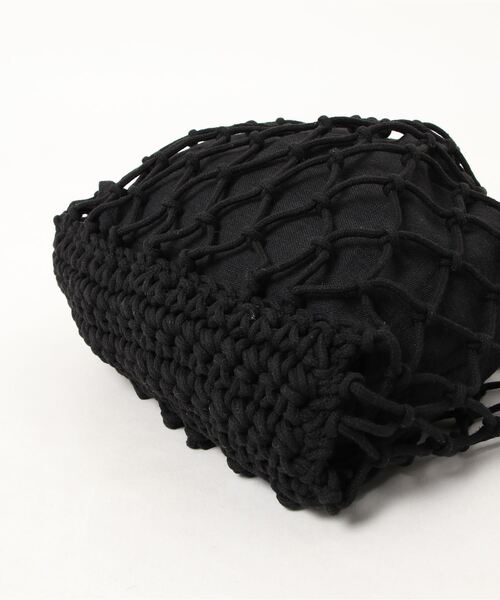 RAGEBLUE（レイジブルー）の「マクラメハンドバッグ（ハンドバッグ・レディース・ブラック/ベージュ・FREE）」の18枚目の写真