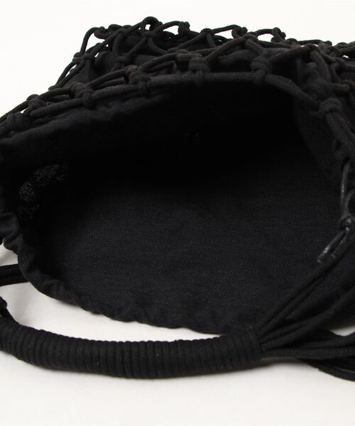 RAGEBLUE（レイジブルー）の「マクラメハンドバッグ（ハンドバッグ・レディース・ブラック/ベージュ・FREE）」の19枚目の写真