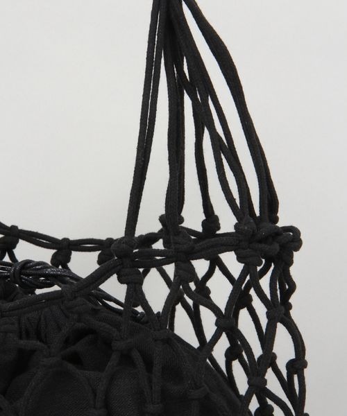 RAGEBLUE（レイジブルー）の「マクラメハンドバッグ（ハンドバッグ・レディース・ブラック/ベージュ・FREE）」の12枚目の写真