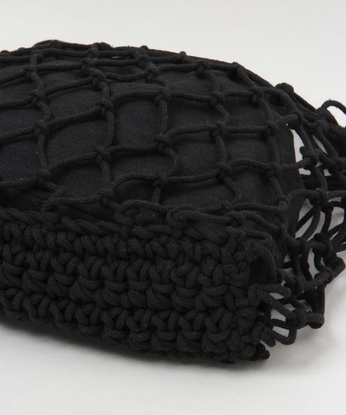 RAGEBLUE（レイジブルー）の「マクラメハンドバッグ（ハンドバッグ・レディース・ブラック/ベージュ・FREE）」の11枚目の写真