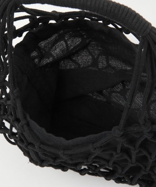 RAGEBLUE（レイジブルー）の「マクラメハンドバッグ（ハンドバッグ・レディース・ブラック/ベージュ・FREE）」の10枚目の写真
