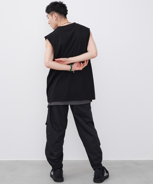 AIVER（アイバー）の「AIVER　16/-ウォッシュ天竺N/S TEE（Tシャツ/カットソー・メンズ・グレイッシュブルー/ブラック/ホワイト/チャコールグレー・LARGE/MEDIUM/SMALL）」の12枚目の写真