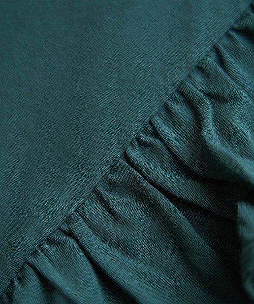 ROPE' PICNIC（ロペピクニック）の「TRUE COTTON/フリルカットトップス（Tシャツ/カットソー・レディース・ラベンダー/ブラック/グリーン/オフホワイト・38）」の13枚目の写真