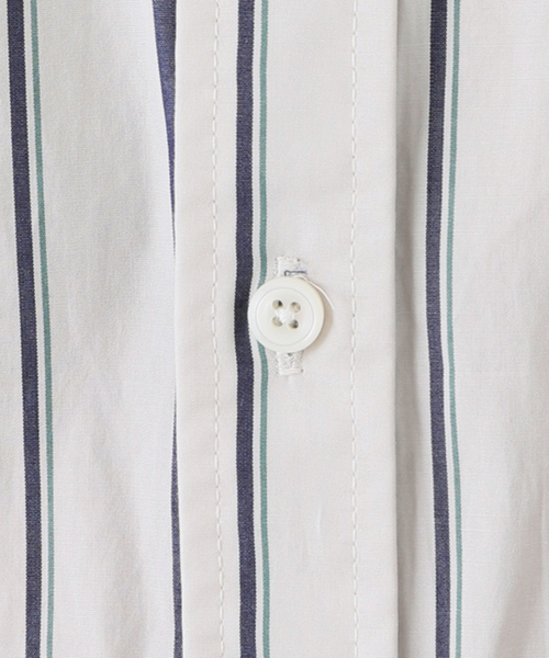 EDIFICE（エディフィス）の「クロスステッチ 半袖ストライプ ボタンダウンシャツ（シャツ/ブラウス・メンズ・グレー系その他/ブルー系その他・MEDIUM/LARGE）」の11枚目の写真