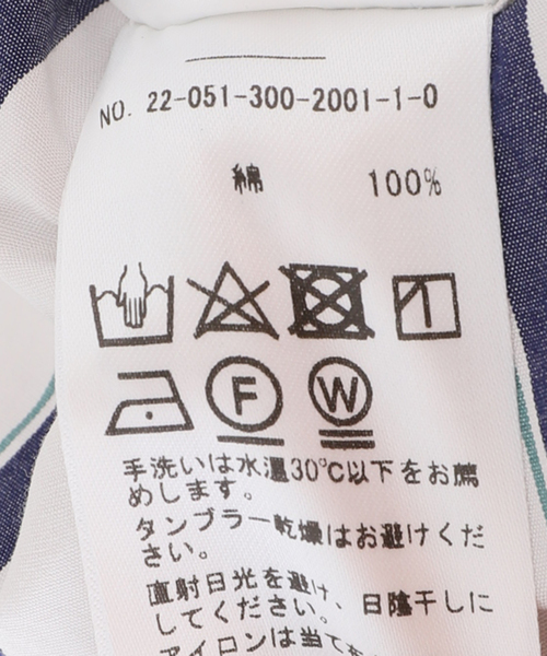 EDIFICE（エディフィス）の「クロスステッチ 半袖ストライプ ボタンダウンシャツ（シャツ/ブラウス・メンズ・グレー系その他/ブルー系その他・MEDIUM/LARGE）」の15枚目の写真