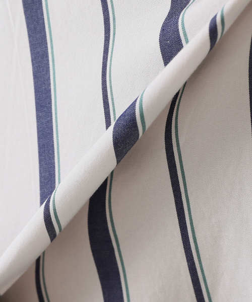 EDIFICE（エディフィス）の「クロスステッチ 半袖ストライプ ボタンダウンシャツ（シャツ/ブラウス・メンズ・グレー系その他/ブルー系その他・MEDIUM/LARGE）」の16枚目の写真