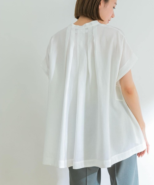 URBAN RESEARCH(アーバンリサーチ)の「フロントデザインフレンチスリーブブラウス(シャツ/ブラウス・レディース・ホワイト/ブラック/ライトカーキ・FREE)」の10枚目の写真