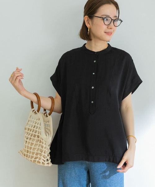 URBAN RESEARCH(アーバンリサーチ)の「フロントデザインフレンチスリーブブラウス(シャツ/ブラウス・レディース・ホワイト/ブラック/ライトカーキ・FREE)」の15枚目の写真