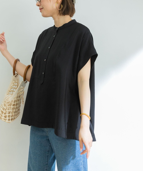 URBAN RESEARCH(アーバンリサーチ)の「フロントデザインフレンチスリーブブラウス(シャツ/ブラウス・レディース・ホワイト/ブラック/ライトカーキ・FREE)」の16枚目の写真