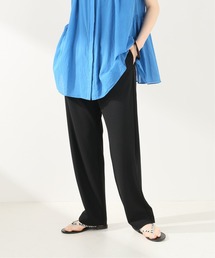 カットジョーゼットテーパードパンツ