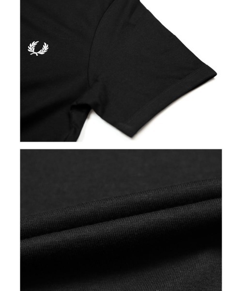 FRED PERRY(フレッドペリー)の「FRED PERRY フレッドペリー RINGER メンズ 半袖 Tシャツ ワンポイント ロゴ(ポロシャツ・メンズ・ブラック/ホワイト/ネイビー・SMALL/LARGE/MEDIUM/X-LARGE)」の9枚目の写真