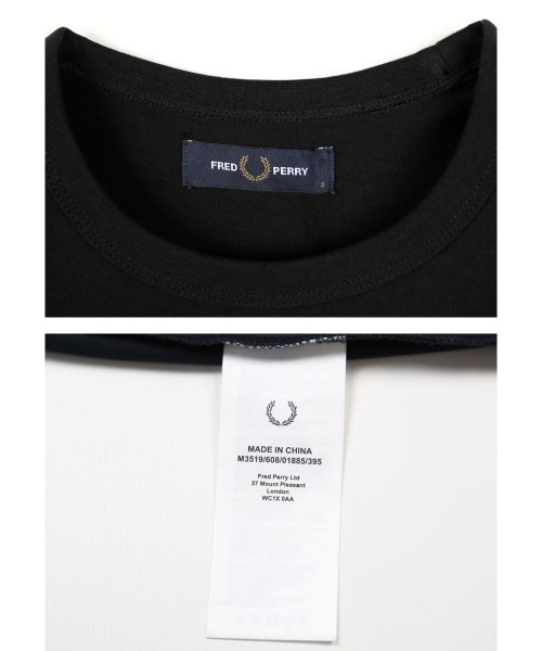 FRED PERRY(フレッドペリー)の「FRED PERRY フレッドペリー RINGER メンズ 半袖 Tシャツ ワンポイント ロゴ(ポロシャツ・メンズ・ブラック/ホワイト/ネイビー・SMALL/LARGE/MEDIUM/X-LARGE)」の4枚目の写真