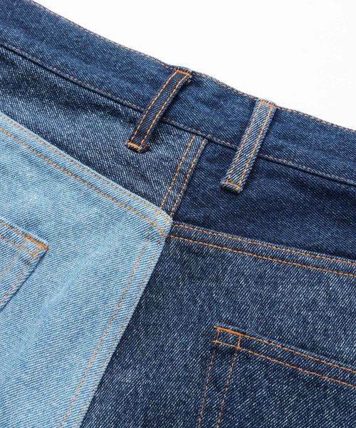 XLARGE パッチ付きデニムパンツ 32インチ XLARGE パッチ付きデニムパンツ 32インチ XLARGE - PATCHED