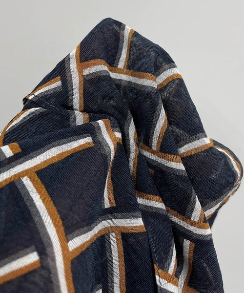 PICCIN（ピッチン）の「幾何学柄ワイドパンツ（その他パンツ・レディース・ネイビー/グリーン・M/L）」の12枚目の写真