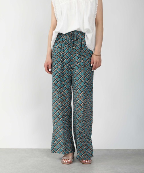 PICCIN（ピッチン）の「幾何学柄ワイドパンツ（その他パンツ・レディース・ネイビー/グリーン・M/L）」の14枚目の写真