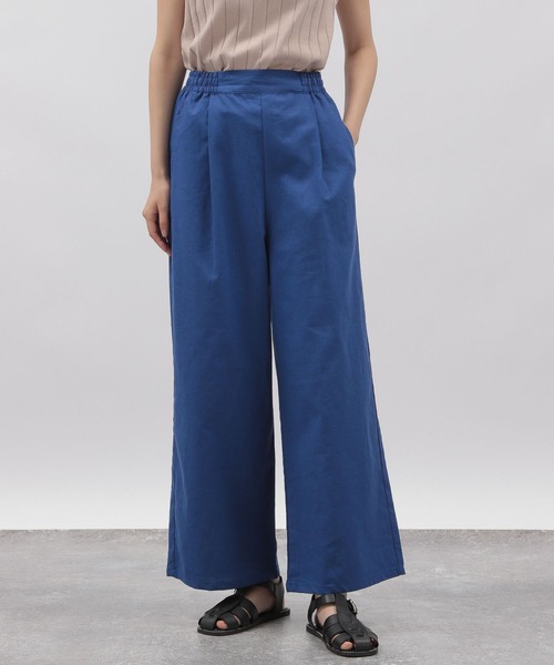 LAKOLE(ラコレ)の「リネンMIXルーミーストレートパンツ / 295146(その他パンツ・レディース・ブルー/ボルドー/ブラック/ベージュ/カーキ・SMALL/MEDIUM)」の5枚目の写真