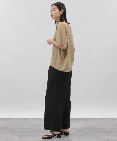 LAKOLE(ラコレ)の「リネンMIXルーミーストレートパンツ / 295146(その他パンツ・レディース・ブルー/ボルドー/ブラック/ベージュ/カーキ・SMALL/MEDIUM)」の7枚目の写真