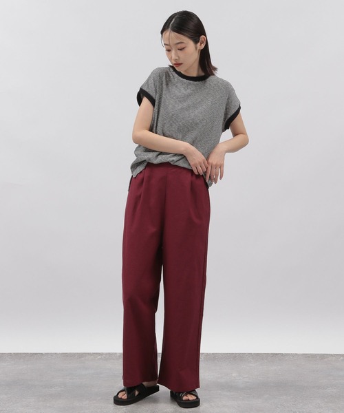 LAKOLE(ラコレ)の「リネンMIXルーミーストレートパンツ / 295146(その他パンツ・レディース・ブルー/ボルドー/ブラック/ベージュ/カーキ・SMALL/MEDIUM)」の13枚目の写真