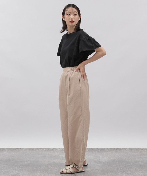 LAKOLE(ラコレ)の「リネンMIXルーミーストレートパンツ / 295146(その他パンツ・レディース・ブルー/ボルドー/ブラック/ベージュ/カーキ・SMALL/MEDIUM)」の16枚目の写真