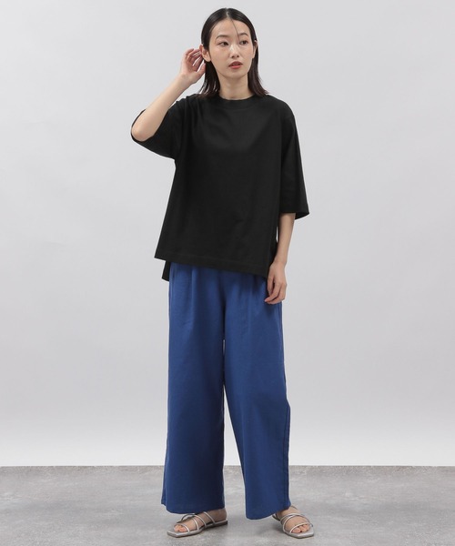 LAKOLE(ラコレ)の「リネンMIXルーミーストレートパンツ / 295146(その他パンツ・レディース・ブルー/ボルドー/ブラック/ベージュ/カーキ・SMALL/MEDIUM)」の11枚目の写真