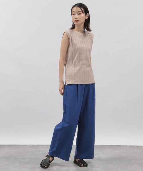 LAKOLE(ラコレ)の「リネンMIXルーミーストレートパンツ / 295146(その他パンツ・レディース・ブルー/ボルドー/ブラック/ベージュ/カーキ・SMALL/MEDIUM)」の12枚目の写真