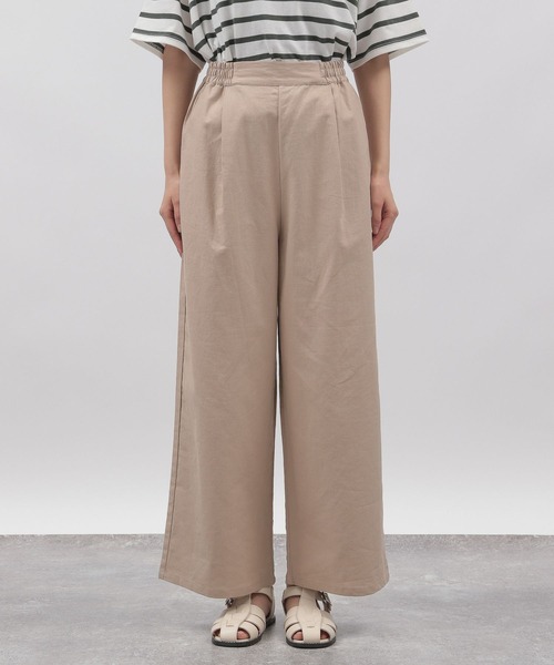 LAKOLE(ラコレ)の「リネンMIXルーミーストレートパンツ / 295146(その他パンツ・レディース・ブルー/ボルドー/ブラック/ベージュ/カーキ・SMALL/MEDIUM)」の18枚目の写真