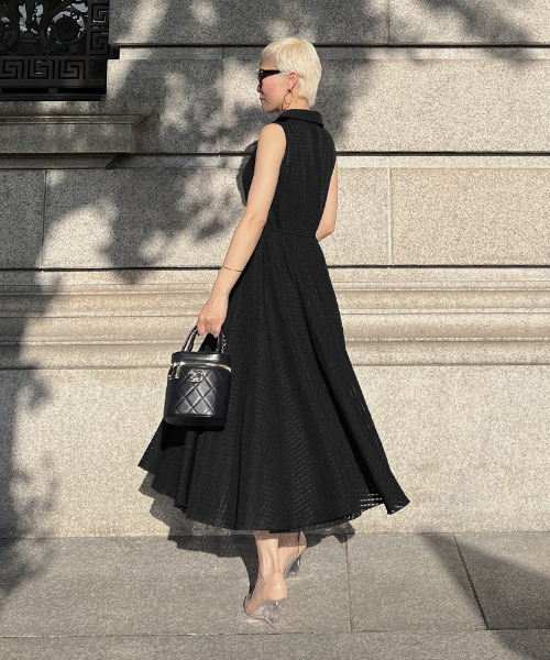 シアーチェック シャツワンピース（ワンピース）｜JENNE（ジェンヌ）の