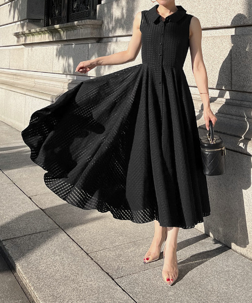 シアーチェック シャツワンピース（ワンピース）｜JENNE（ジェンヌ）の