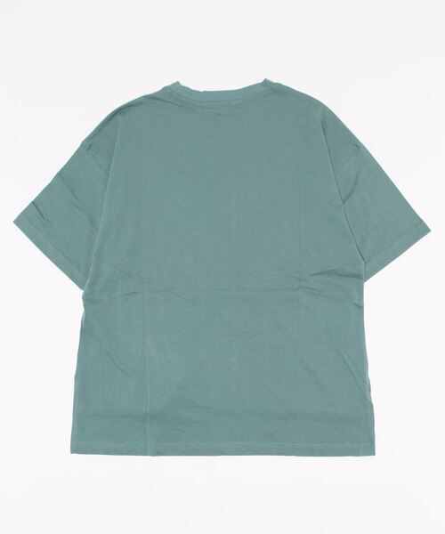 Samansa Mos2 blue（サマンサモスモスブルー）の「ロゴプリントTシャツ（Tシャツ/カットソー・レディース・ブラック/ブラウン/オフホワイト/グリーン/ライトベージュ・ﾌﾘ-）」の6枚目の写真