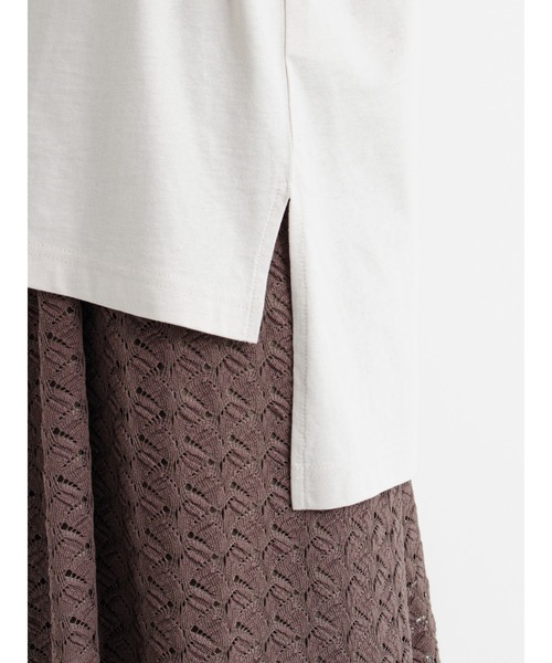 Samansa Mos2 blue（サマンサモスモスブルー）の「ロゴプリントTシャツ（Tシャツ/カットソー・レディース・ブラック/ブラウン/オフホワイト/グリーン/ライトベージュ・ﾌﾘ-）」の12枚目の写真