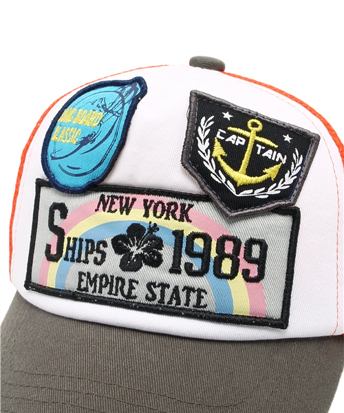 SHIPS（シップス）の「SHIPS KIDS:ワッペン メッシュ キャップ（キャップ・キッズ・イエロー/オリーブ・MEDIUM/LARGE/SMALL）」の6枚目の写真