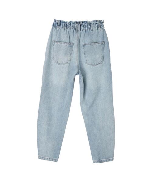 koe（コエ）の「【ハイウエスト】ワイドバルーンデニムパンツ*（デニムパンツ・レディース・ライトインディゴブルー/ブラック・M/L）」の15枚目の写真