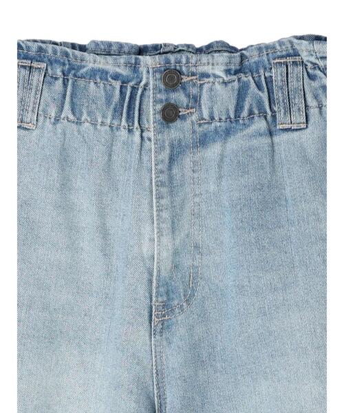 koe（コエ）の「【ハイウエスト】ワイドバルーンデニムパンツ*（デニムパンツ・レディース・ライトインディゴブルー/ブラック・M/L）」の14枚目の写真