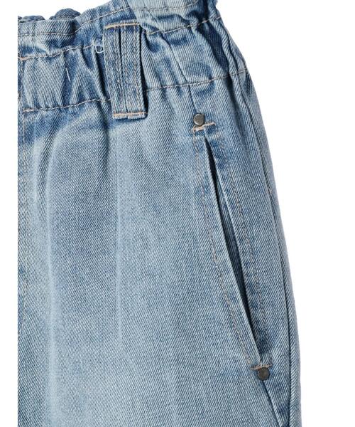 koe（コエ）の「【ハイウエスト】ワイドバルーンデニムパンツ*（デニムパンツ・レディース・ライトインディゴブルー/ブラック・M/L）」の10枚目の写真