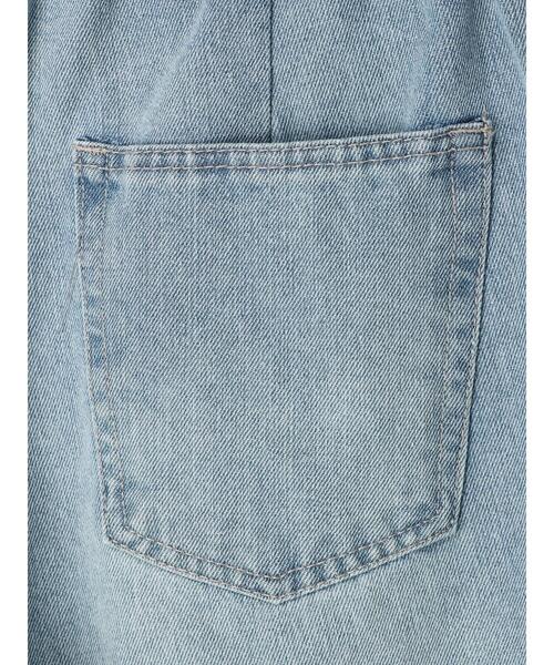 koe（コエ）の「【ハイウエスト】ワイドバルーンデニムパンツ*（デニムパンツ・レディース・ライトインディゴブルー/ブラック・M/L）」の9枚目の写真