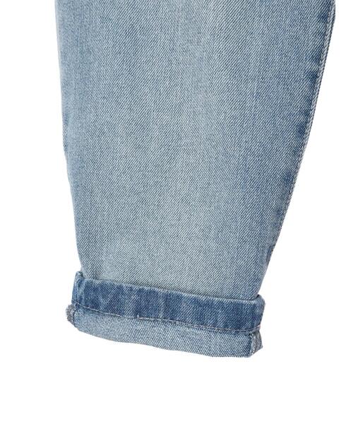 koe（コエ）の「【ハイウエスト】ワイドバルーンデニムパンツ*（デニムパンツ・レディース・ライトインディゴブルー/ブラック・M/L）」の7枚目の写真