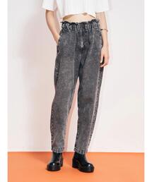 koe | 【ハイウエスト】ワイドバルーンデニムパンツ*(デニムパンツ)